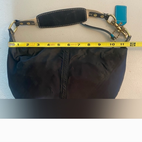 Coach Hampton Black Hobo Shoulder Bag - Picture 6 of 7